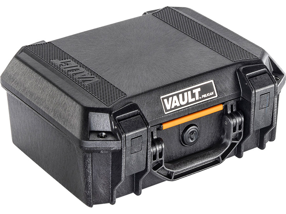 PELICAN(ペリカン) Vault Medium Pistol Case V200 ボルトミディアムケース フォーム付き BLACK ブラック[VCV200-0020-BLK] 機器ケース 保護ケース 防水 耐衝