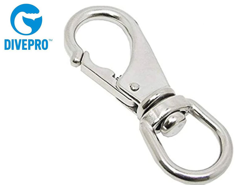 DIVEPRO（ダイブプロ）[Z07B] 316 ステンレス トリガーフック スイベルフック ボルトスナップ 85mm 国内正規品 316 Stainless Steel Trigger Hook Bolt Snaps 水中カメラ 水中撮影 スキューバダイビング スノーケリング スキンダイビング
