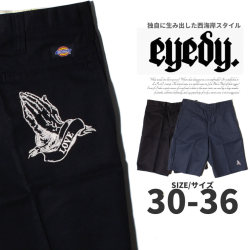 Eyedy アイディー ハーフパンツ チノパン メンズ プレイハンド チカーノ ワーク系 ヒップホップ ファッション ディッキーズ Dickies Lr303 Eye Pt1215 服 通販