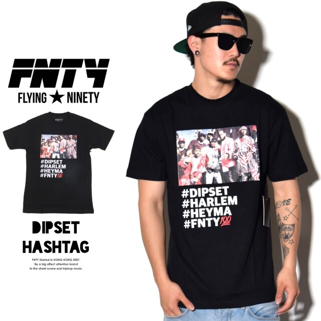 Fnty フライングナインティ 半袖teeシャツ Dipset Hashtag Fn 6v1363