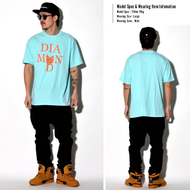 DIAMOND SUPPLY CO. ダイヤモンドサプライ 半袖Tシャツ SKULL