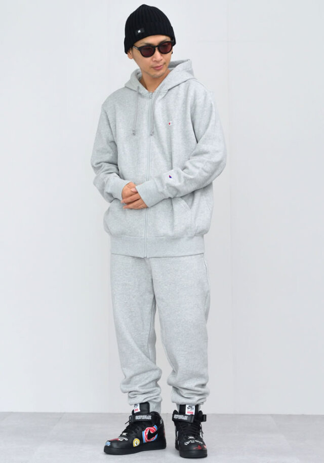 Champion チャンピオン スウェット セットアップ メンズ 裏起毛 ジップ 