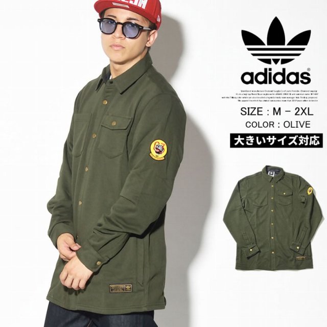 Adidas アディダス 長袖シャツ ミリタリー メンズ レディース 大きいサイズ ロゴ ストリート スケーター ファッション 通販 Ce09 Adot005