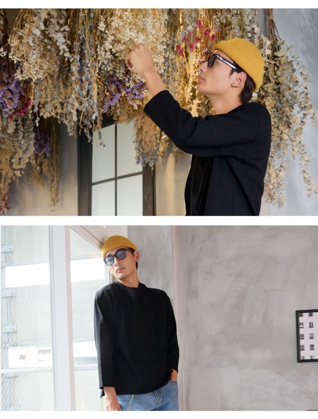 PHENOMシャツ99  bboy 2XL ビックシルエット9分丈 ロンT Tシャツ メンズ 長袖 無地