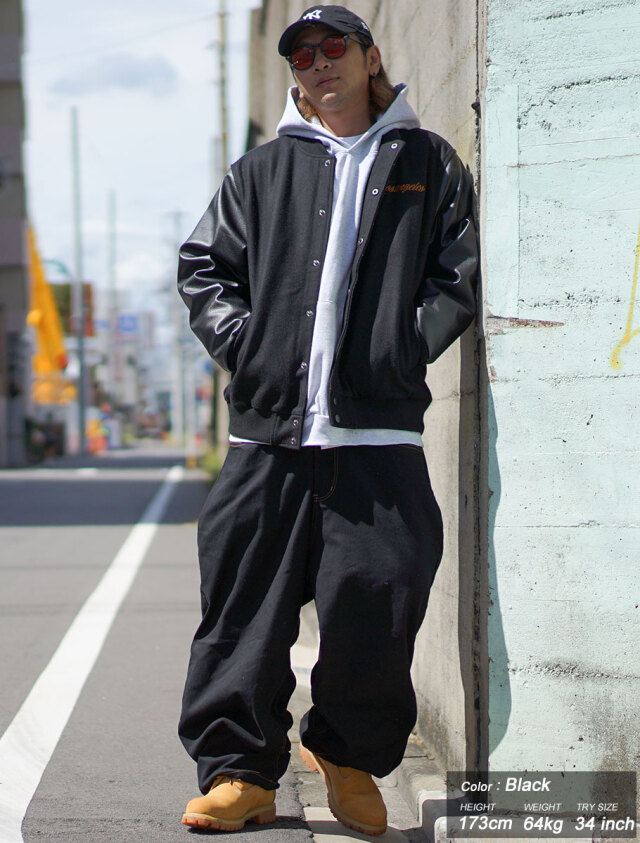 DOP ワイドパンツ メンズ 極太 チノパン バギーパンツ メンズ 大きい 