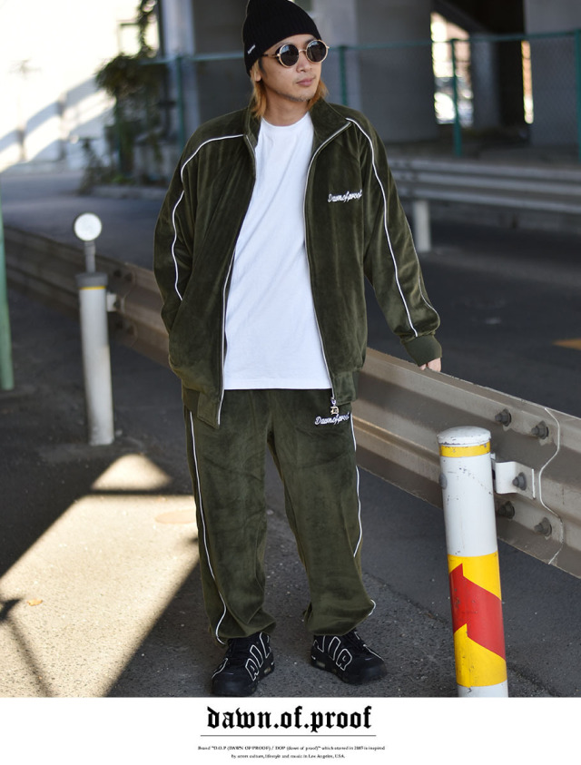 DOP ディーオーピー ベロア セットアップ メンズ 大きいサイズ  