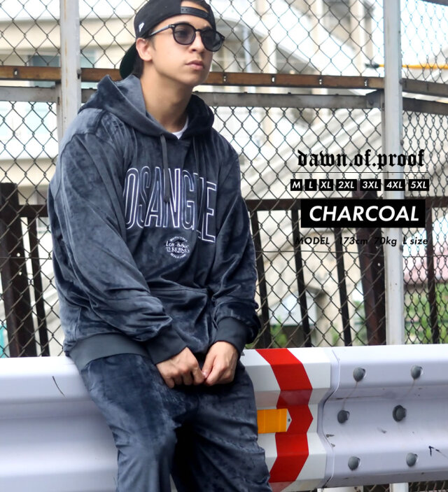 ベロア セットアップ メンズ 大きいサイズ ロサンゼルス Los Angeles B系 Hiphop ヒップホップ ファッション Dop Dpst174