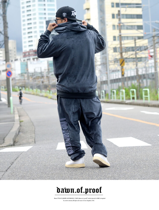 ベロア セットアップ メンズ 大きいサイズ ロサンゼルス Los Angeles B系 Hiphop ヒップホップ ファッション Dop Dpst174