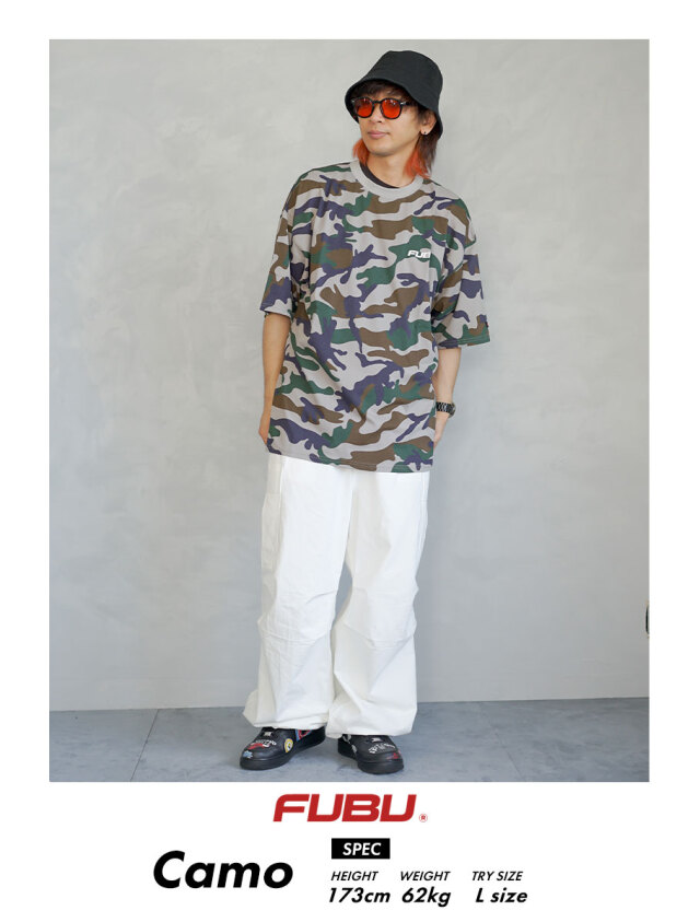 fubu 4XL シャツ FUBU tシャツ FUBU-Mesh Letter Logo T-shirts メンズ