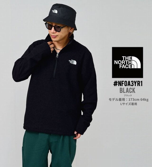 THE NORTH FACE ザノースフェイス ハーフジップパーカー メンズ ロゴ 