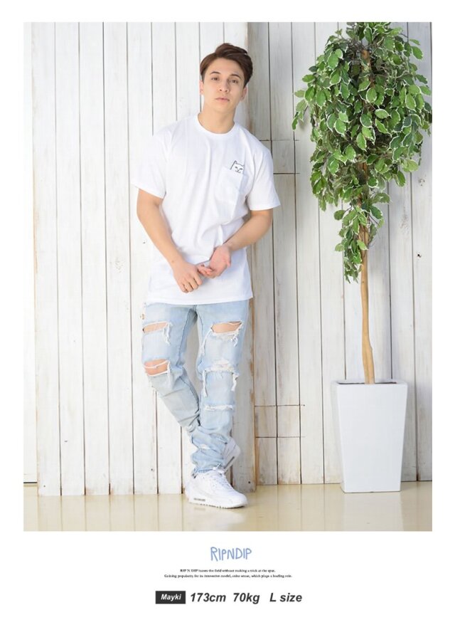RIPNDIP For Sale ポケット Tシャツ 半袖 Grey 送料込み For Sale Pocket Tee (Grey) – RIPNDIP