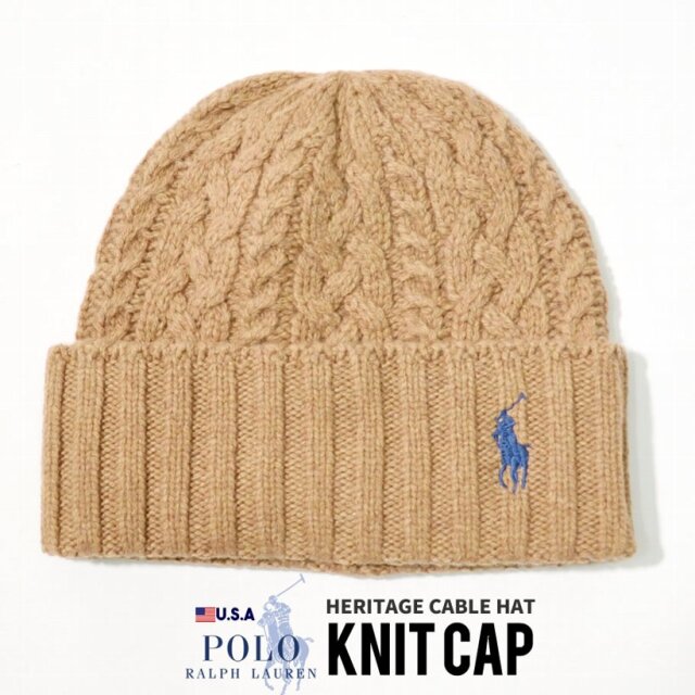 ポロラルフローレン Polo Ralph Lauren ニット帽 メンズ レディース Usaモデル ヘリテージケーブルハット Pc0573