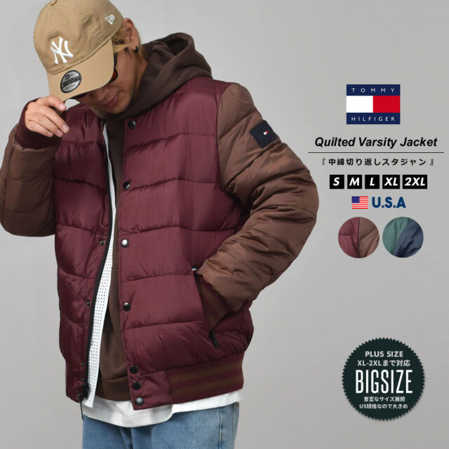 トミーヒルフィガー ボンバージャケット 中綿 ダウンジャケット メンズ  