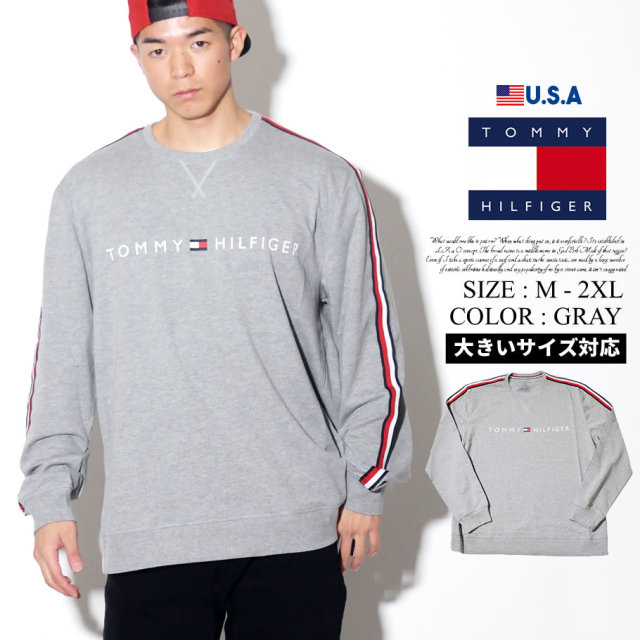Tommy Hilfiger トミー トレーナー メンズ 大きいサイズ ライン カジュアル ストリート系 ファッション 09t3291 服 通販