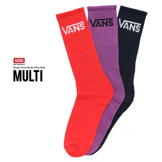Vans バンズ 靴下 ハイソックス 3足セット ハイカット B系 ファッション メンズ ヒップホップ ストリート系