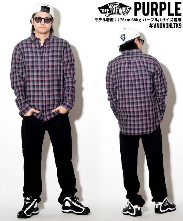 Vans バンズ 長袖 シャツ メンズ 大きいサイズ チェック柄 ストリート系 スケーター Sk8 スケート ファッション Vn0a36hl 服 通販