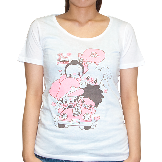 たかのちゅめ 車 白 レディース