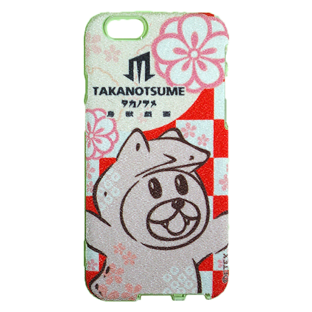 鷹の爪 鳥獣戯画 ちりめんiPhone6ケース （博士/桜）