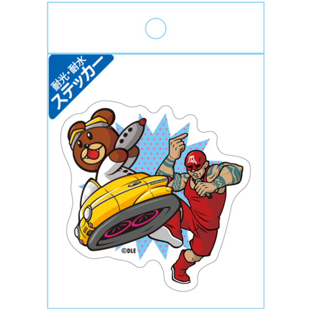 鷹の爪 耐光・耐水ステッカー レオナルド博士＆フィリップ