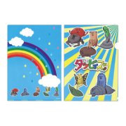 ダッピィズ クリアファイル レインボー