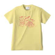 「朝だよ！貝社員」 ハイ貝 Tシャツ　散歩中