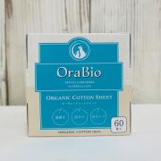 OraBio オーガニックコットンシート【60枚入】歯磨き・涙ヤケ・体のケアに