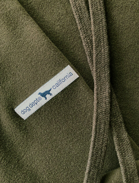フリース×ポリエステル　プルパーカー   ブランドのドッグデプト/DOG DEPT