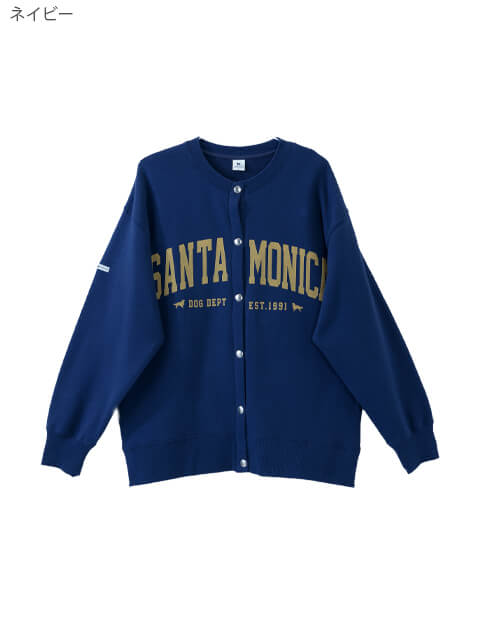 前開きロゴカーデスウェット   ブランドのドッグデプト/DOG DEPT