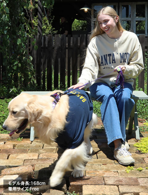 前開きロゴカーデスウェット   ブランドのドッグデプト/DOG DEPT