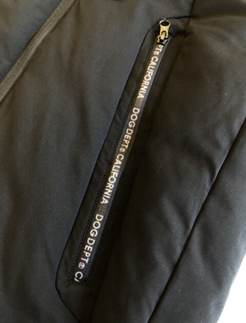 〚希望価格にお値下げ中〛DOG DEPT　中綿入り　ジャケット　ダウン　　L UNISEX】ロゴライン 裏ボアトラックジャケット