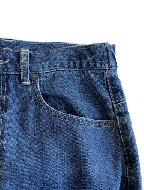 デニムバックプリーツロングスカート ブランドのドッグデプト/DOG DEPT