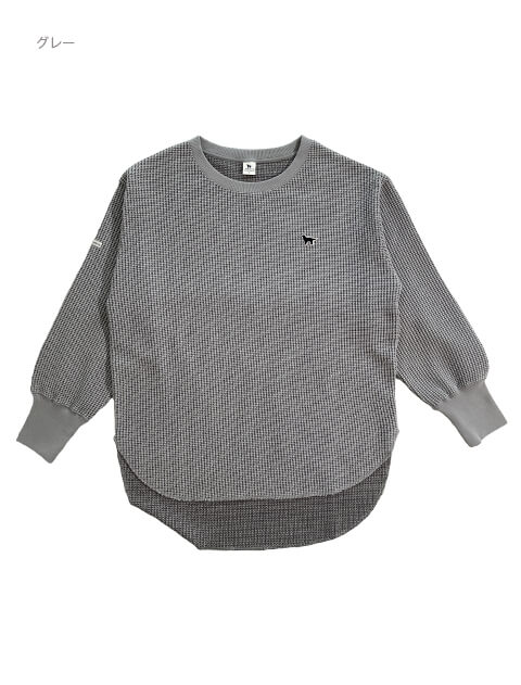 撚り糸配色ワッフルプルオーバー   ブランドのドッグデプト/DOG DEPT
