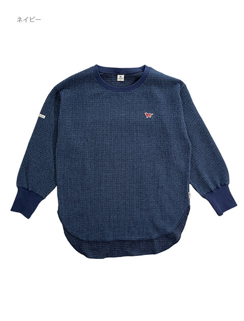 撚り糸配色ワッフルプルオーバー   ブランドのドッグデプト/DOG DEPT