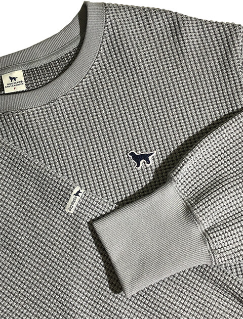 撚り糸配色ワッフルプルオーバー   ブランドのドッグデプト/DOG DEPT
