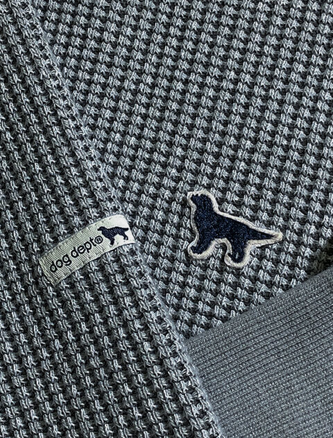 撚り糸配色ワッフルプルオーバー   ブランドのドッグデプト/DOG DEPT