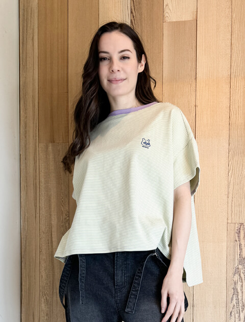 《期間限定アウトレット》【WOMEN】ミジンボーダーT