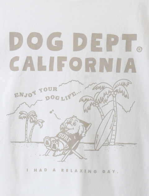 バケーションプリントTシャツ   ブランドのドッグデプト/DOG DEPT