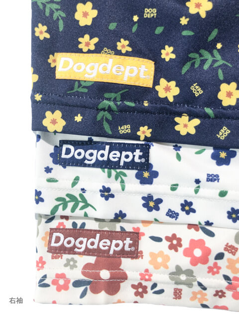 フラワーパターンプリントTシャツ   ブランドのドッグデプト/DOG DEPT