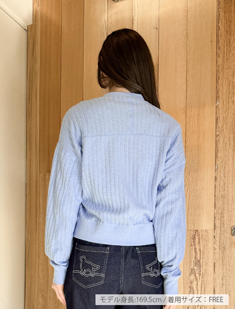 ポコポコストライプボタンカーディガン   ブランドのドッグデプト/DOG DEPT