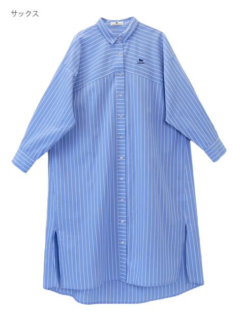 切り替えゆるシャツワンピース   ブランドのドッグデプト/DOG DEPT