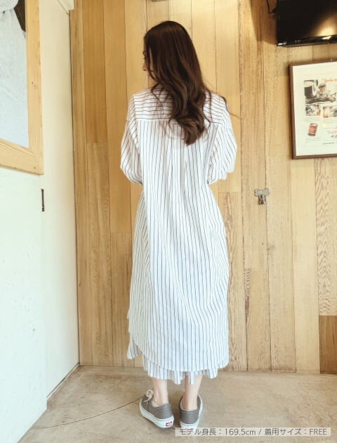 切り替えゆるシャツワンピース   ブランドのドッグデプト/DOG DEPT