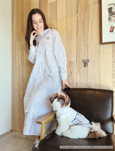 切り替えゆるシャツワンピース   ブランドのドッグデプト/DOG DEPT