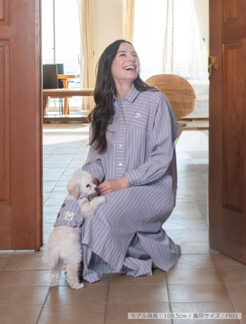 切り替えゆるシャツワンピース   ブランドのドッグデプト/DOG DEPT