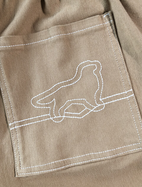 サロペ風サス付きパンツ ブランドのドッグデプト/DOG DEPT