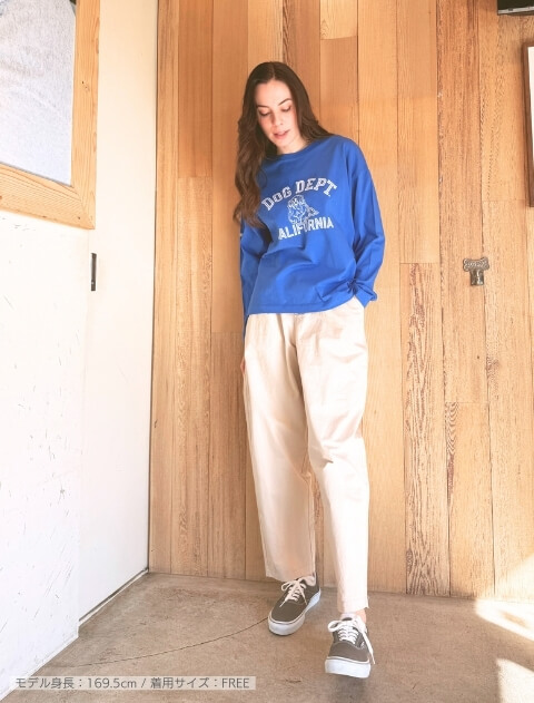 スタンプドッグ　ロンT   ブランドのドッグデプト/DOG DEPT