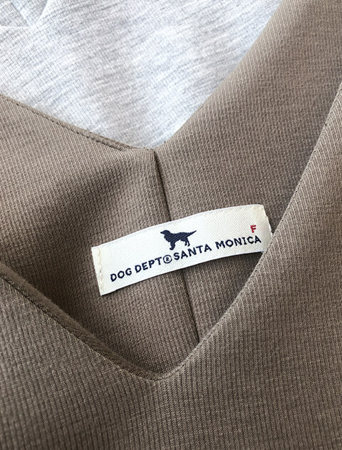ダンボールVネックワンピ   ブランドのドッグデプト/DOG DEPT