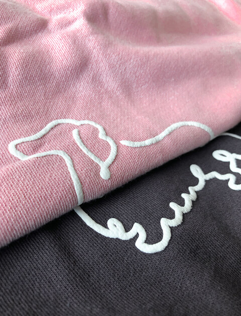 ハンドライティングドッグスウェット   ブランドのドッグデプト/DOG DEPT
