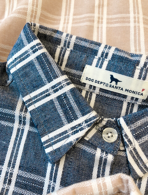 デニムチェックサークルシャツ    ブランドのドッグデプト/DOG DEPT