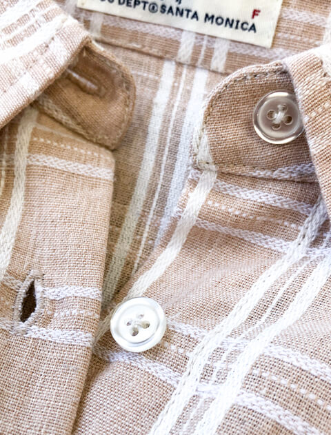 デニムチェックサークルシャツ    ブランドのドッグデプト/DOG DEPT