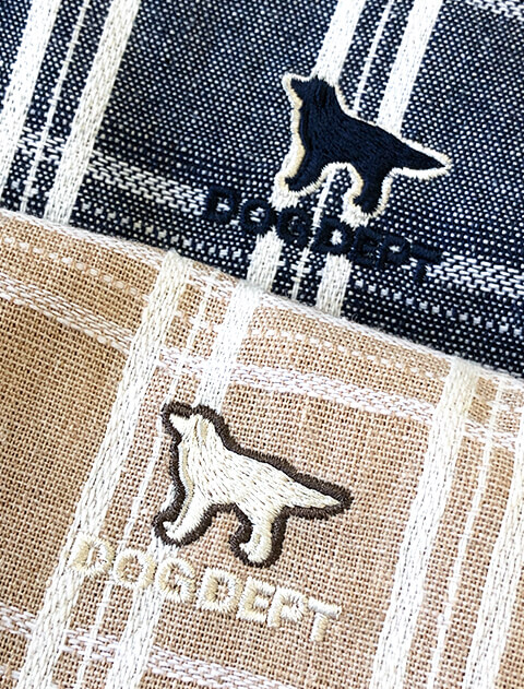 デニムチェックサークルシャツ    ブランドのドッグデプト/DOG DEPT